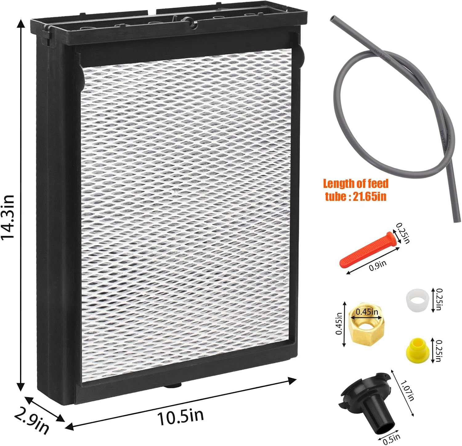 for Aprilaire 4839 Humidifier Maintenance Kit Humidifier Models 600, No. 35 Water Panel Humidifier Replacement Filter Compatible with Aprilaire Humidifier Models 600, 600A, 600M